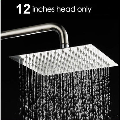 Copy of 6 and 12 Inches Ultra Thin 201 Stainless Steel Rain Square Shower Head Only