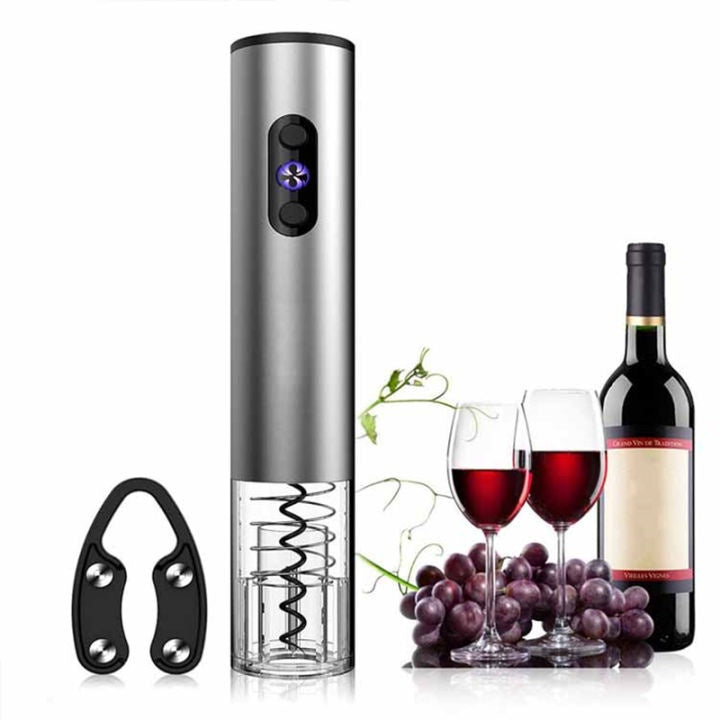 Electric Wine Bottle Opener Wireless Automatic Battery Operated Party Wine Opener With Foil Cutter Corkscrew