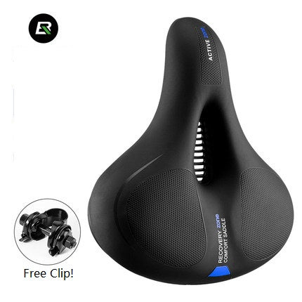 Rockbros Bicycle Saddle Seat Waterproof Wide Comfortable Cushion Bike Cushion