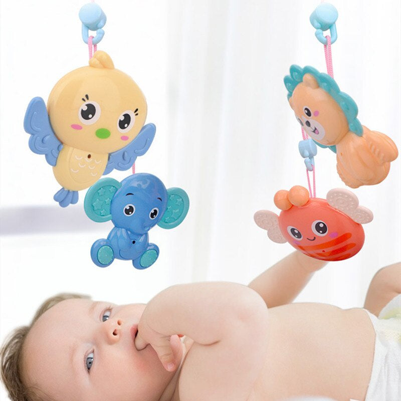 Baby Cot Bed Hanging Crib Music Detachable Mobile Toy Bassinet Toys Bed Bell Kids Rattles Musical Play For Development