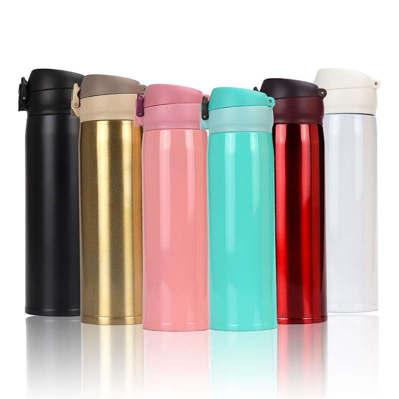 Vacuum Thermal Flask Water Bottle Thermos Tumbler Cup High Class Stainless Steel 400ml Leakproof And Durable Food Grade