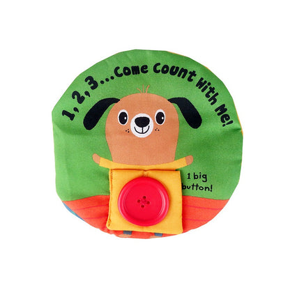 Baby English 3D Sensory Cute Cloth Books Kids Crinkle Sound Educational Crinkly