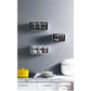 Wall Mount Spice Rack Organizer Sugar Bowl Salt Shaker Seasoning Container Spice Boxes With Spoons Kitchen 3 Cups