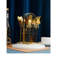 24 Pcs Stainless Steel Cutlery Set Table Knife Fork Spoon Kitchen Tableware Silverware Sets Made Of High Quality Grade
