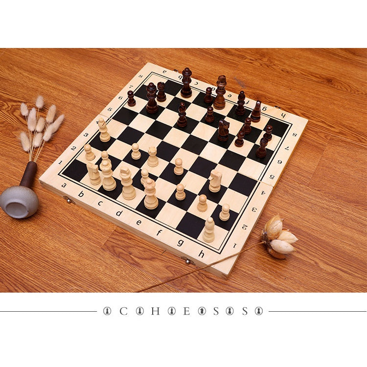 Copy of Copy of Top Quality Chess Set Wooden Folding Magnetic Solid Wood Chessboard Magnetic Pieces Entertainment Board Games Children