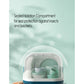 Portable Baby Bottle Drying Rack Storage Box Anti-Dust with Detachable Tray Milk Bottle Drainer