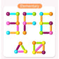 Magnetic Rods Set Building Blocks Sticks Magnet Puzzle Magnetic Sticks Construction Set STEM Educational Toy For Infants