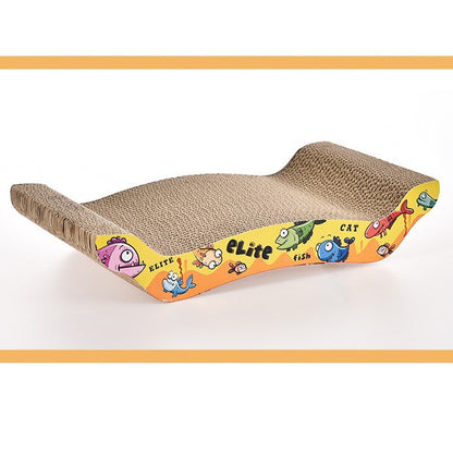 Cat scratch board toy for pets to sit play sleep bed couch