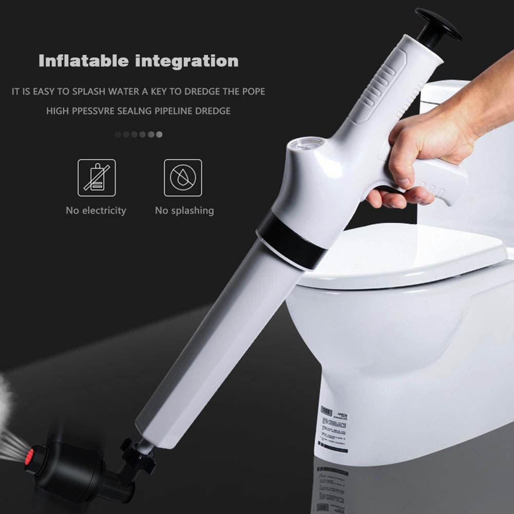 Pipe Plunger Drain Clog Remover High Pressure Air Drain Blaster Gun Toilet Plunger Dredge Toilet Suction for Bathroom