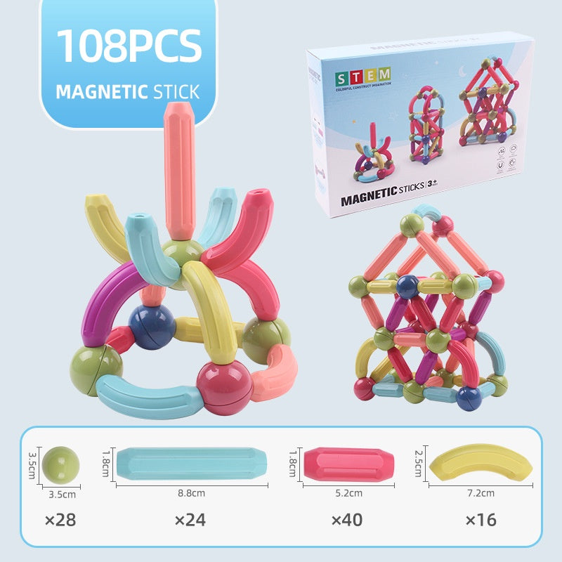 Copy of Magnetic Rods Set Building Blocks Sticks Magnet Puzzle Magnetic Sticks Construction Set STEM Educational Toy