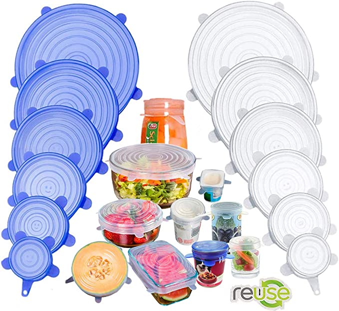 Copy of Silicone Stretch Lids 6 sizes-in-1 stretchable to seal bowls lid