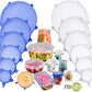 Copy of Copy of Silicone Stretch Lids 6 sizes-in-1 stretchable to seal bowls lid