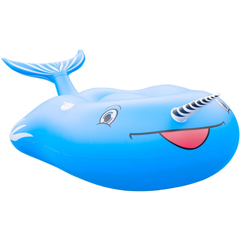 Copy of Whale Narwhal Floatie Floating Inflatable Pool Float For Kids Adult Float Raft Water Floating Boat Ride-On Swimming