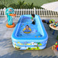 PVC Inflatable Kids Pool Large Inflatable Swimming Pool Kolam Mandi 3 Ring Rectangular Family Swimming Pool