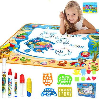 Kids Water Drawing Mat Educational Magic Pen Gift Non Toxic