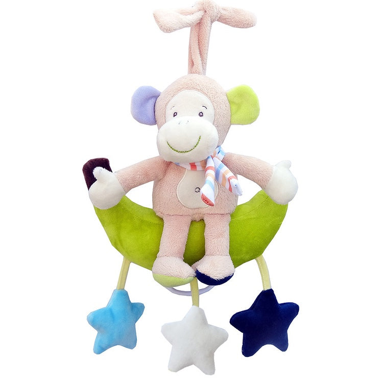 Baby Soft Toy Cot Bed Car Stroller Music Sound Squeeze Hand Infant Star Hanging Toy For Crib And Baby Stroller Unisex