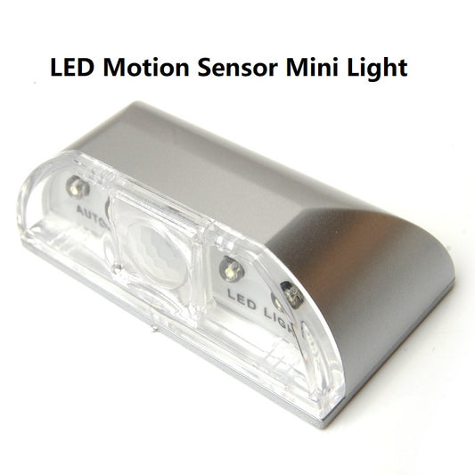 LED Mini Motion Sensor White Light Small Corridor Stairs Wardrobe Drawer Door Keyhole Motion Easy Detector Night Light