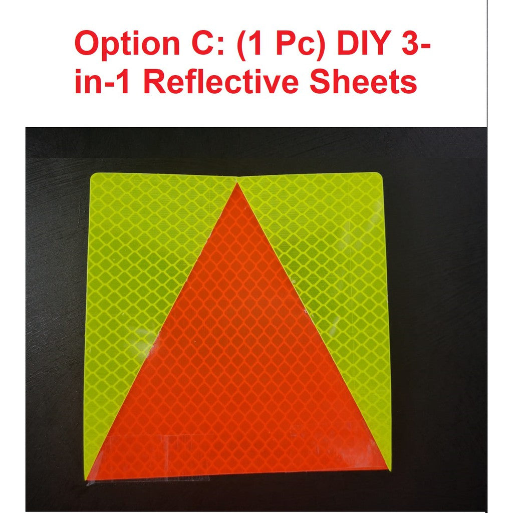 Probation P Plate or DIY reflective sheet for new drivers