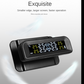 Wireless Solar Tire Pressure Monitoring System TPMS Car Tire Air Pressure Tester + 4 External Sensors