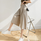2022 Summer Korean Version Loose Cropped Pants High Waist Wide-leg Pants Slim Female Casual Pleated Casual Capris Skirts