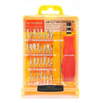 Multipurpose screwdriver set portable kit DIY repair tools 32-in-1 for laptop, phone, spectacle, apple, home