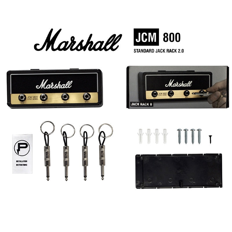 Key Holder Storage Rack for Marshall Guitar Pluginz Keychain Holder Electric Key Rack Home Improvement Vintage Amplifier