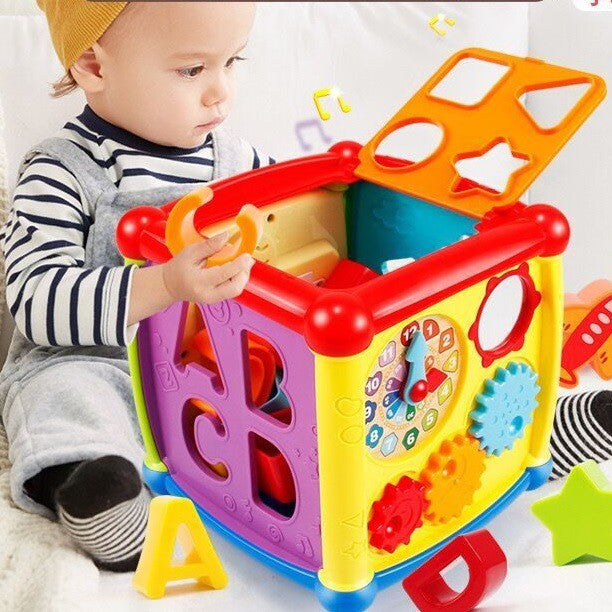 Baby Educational Music Toy Activity Cube Piano Shape Time Alphabet Figures