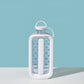 2 in 1 Transparent Ice Ball Maker Summer Water Bottle Ice Molder Bucket Bar Kitchen Tool Portable Icebox Leakproof Lid