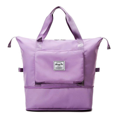 Large-Capacity Folding Travel Bag Foldable Travel Lightweight Waterproof Luggage Duffel Tote Bag Yoga Sport Bag Portable
