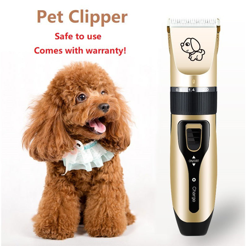 Pet electric hair shaver clipper set, grooming, trimming dog / cat fur & hair