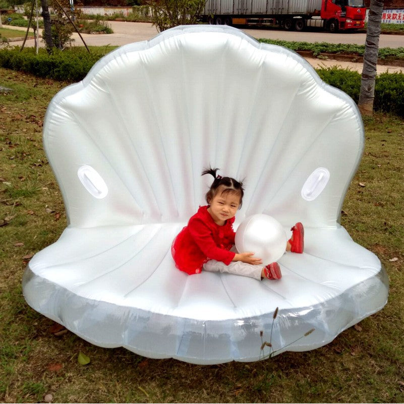 Copy of XXL Giant floatie beach clam seashell pearl inflatable float swimming pool party floats