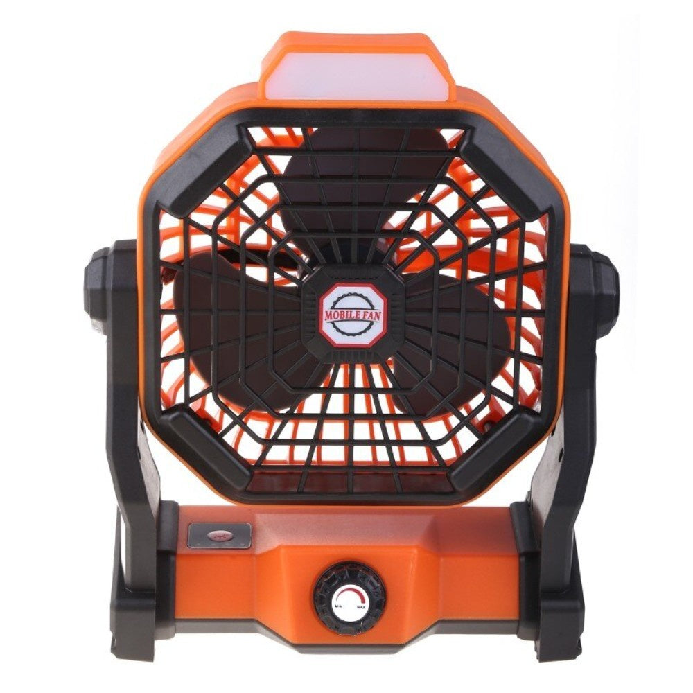 Electric Fan Portable Outdoor Camping Lamp USB Charging Multi-Function Lighting 3.7V 5200 mAh Battery Capacity