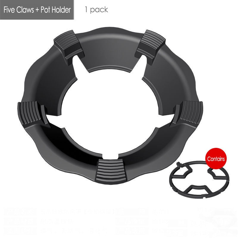 Cast Iron Gas Stove Household Windshield Milk Pot Rack Fire-Proof Energy-Saving Ring Rack Universal Non-Slip