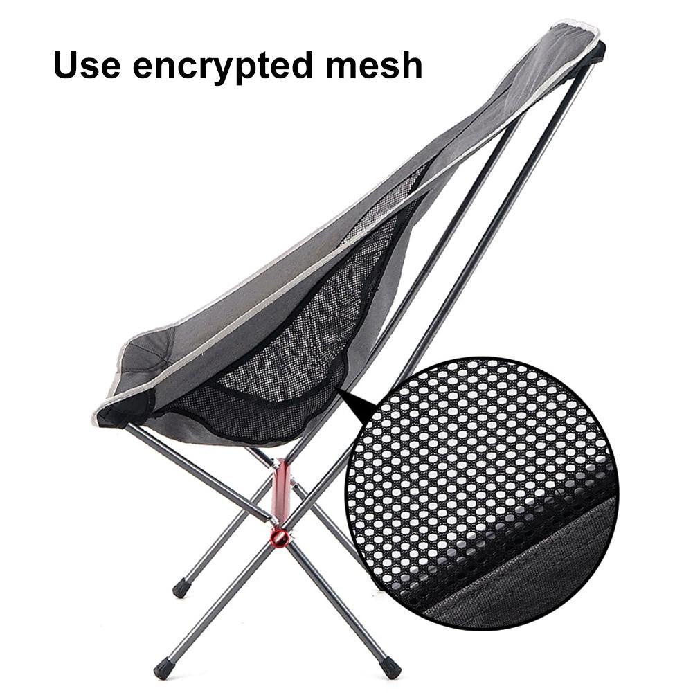 Travel Folding Chair  Ultralight High Load Camping Chair Portable Beach Hiking Picnic Seat Fishing Tools Outdoor Chair