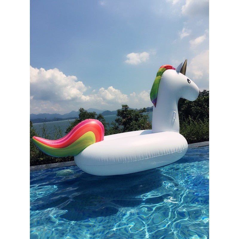 Large floatie beach unicorn inflatable float swimming pool party floats