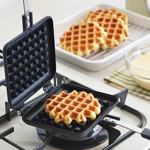 Non-Stick Waffle Maker Household Kitchen Waffle Baking Mold Gas Pan Bubble Egg Cake Oven Breakfast Durable Baking Tool