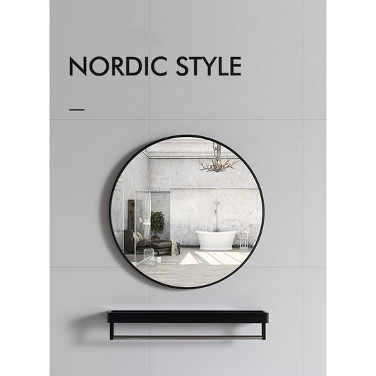 Copy of Wall Hanging Round Mirror Bathroom Toilet Living Room Corridor Bedroom Wall Mounted Black Mirror 40/50/60/70cm