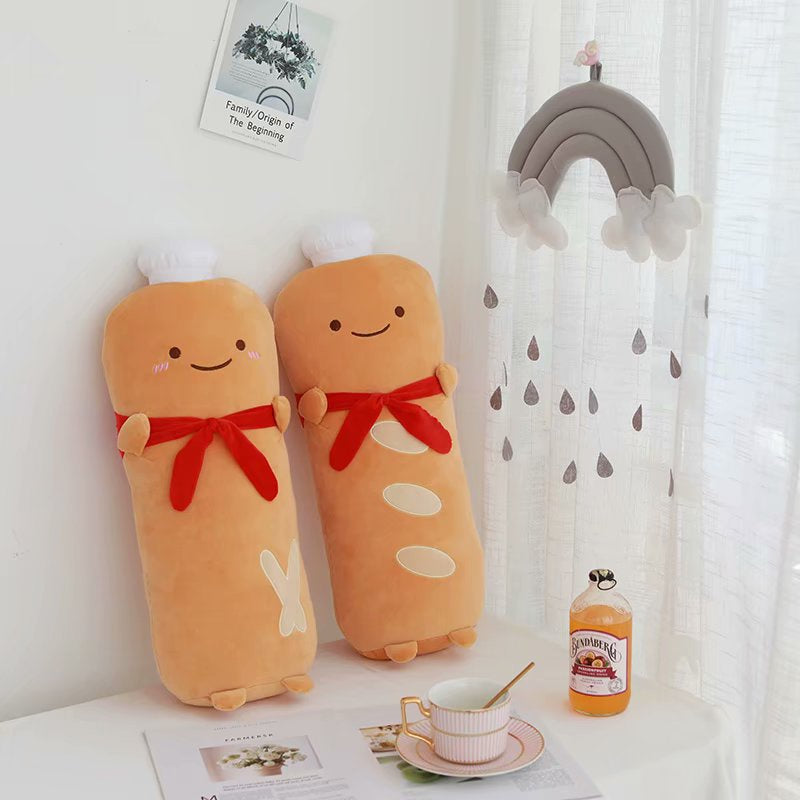 Stuffed Toy Sliced Bread Pillow Bolster Cushion Baby Doll Friend Soft Plush Toy Birthday Valentine Love Gift