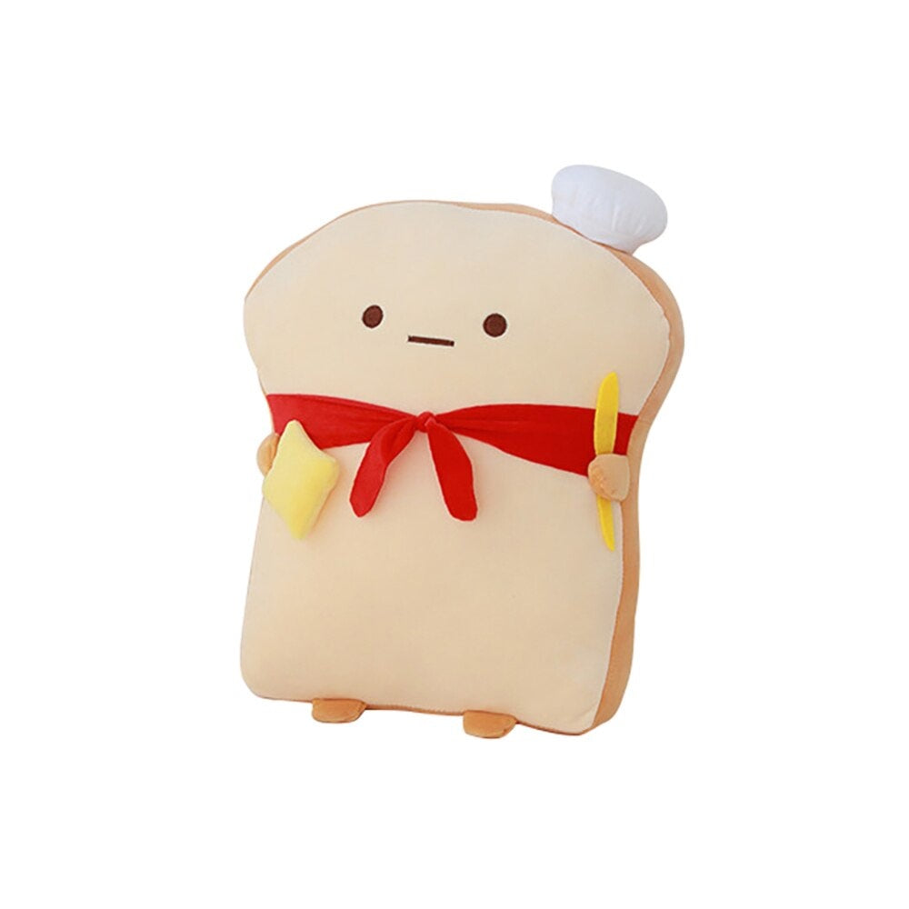 Stuffed Toy Sliced Bread Pillow Bolster Cushion Baby Doll Friend Soft Plush Toy Birthday Valentine Love Gift