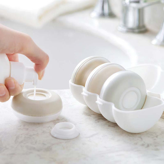 Travel Shampoo Bottle Dispenser Container Shower Gel 4 pcs Cosmetic Bottle