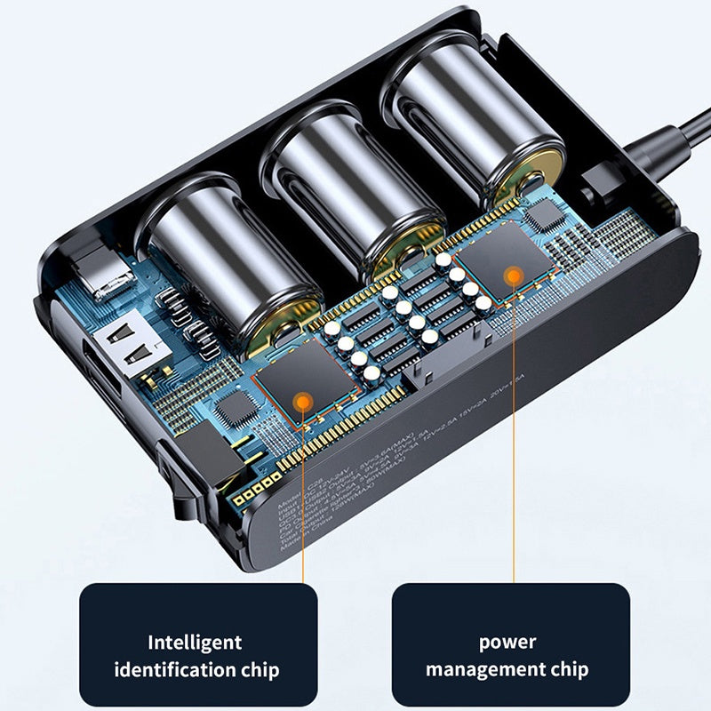 Car Cigarette Lighter Splitter Quick Charge 3.0 and USB C Charger 20W Adapter 128W High Power 12V/24V with 3 Socket