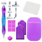 1 Set 5D Resin Crystal Diamond Painting Pen with Metal Tips Tray Glue Clay Non-slip Mat Diamond Painting Tools Kit