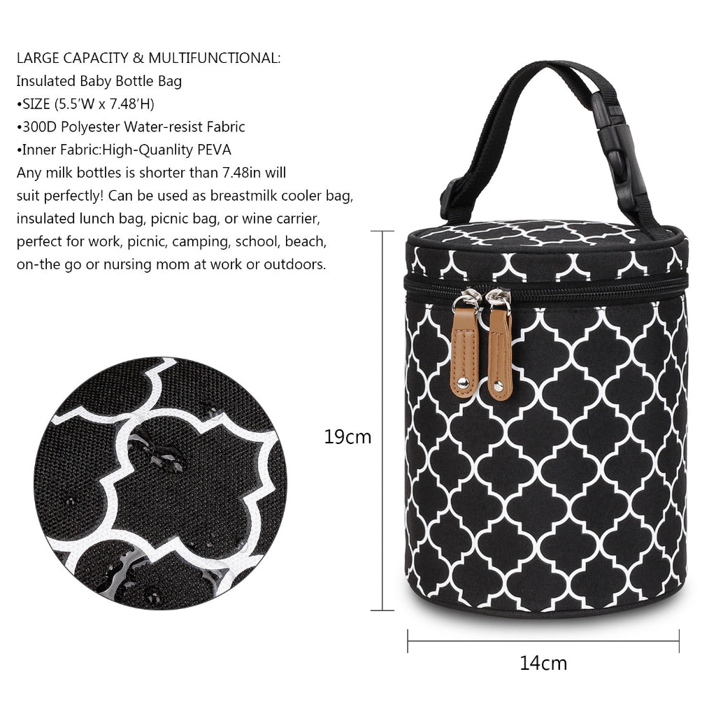 Breastmilk Cooler Bag Insulated Baby Bottle Bag Freezer Lunch Bag Perfect for Daycare Travel Back to Work Nursing Mom