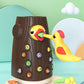 Family Toys Woodpecker Magnetic Catch Worm Animal Birds Educate Fishing Toy