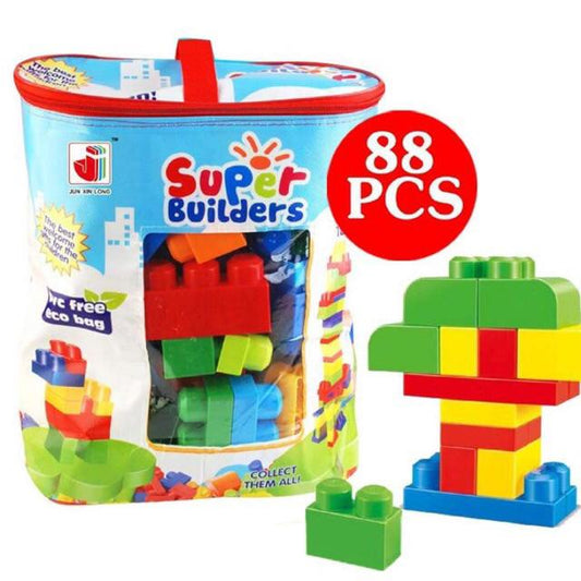 88 PCS Super Mega Builders Large Block Building Blocks Mega Bloks Kids Toys